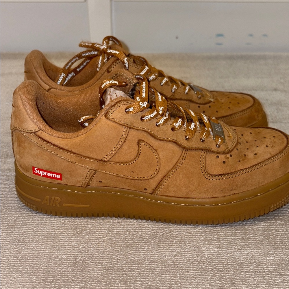 Nike air force 1 supreme wheat